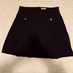 Ann Taylor Loft Black Pleated Women's Skirt